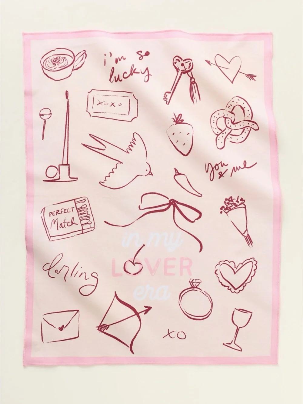 Anthropologie In my Lover Era Dish Towel